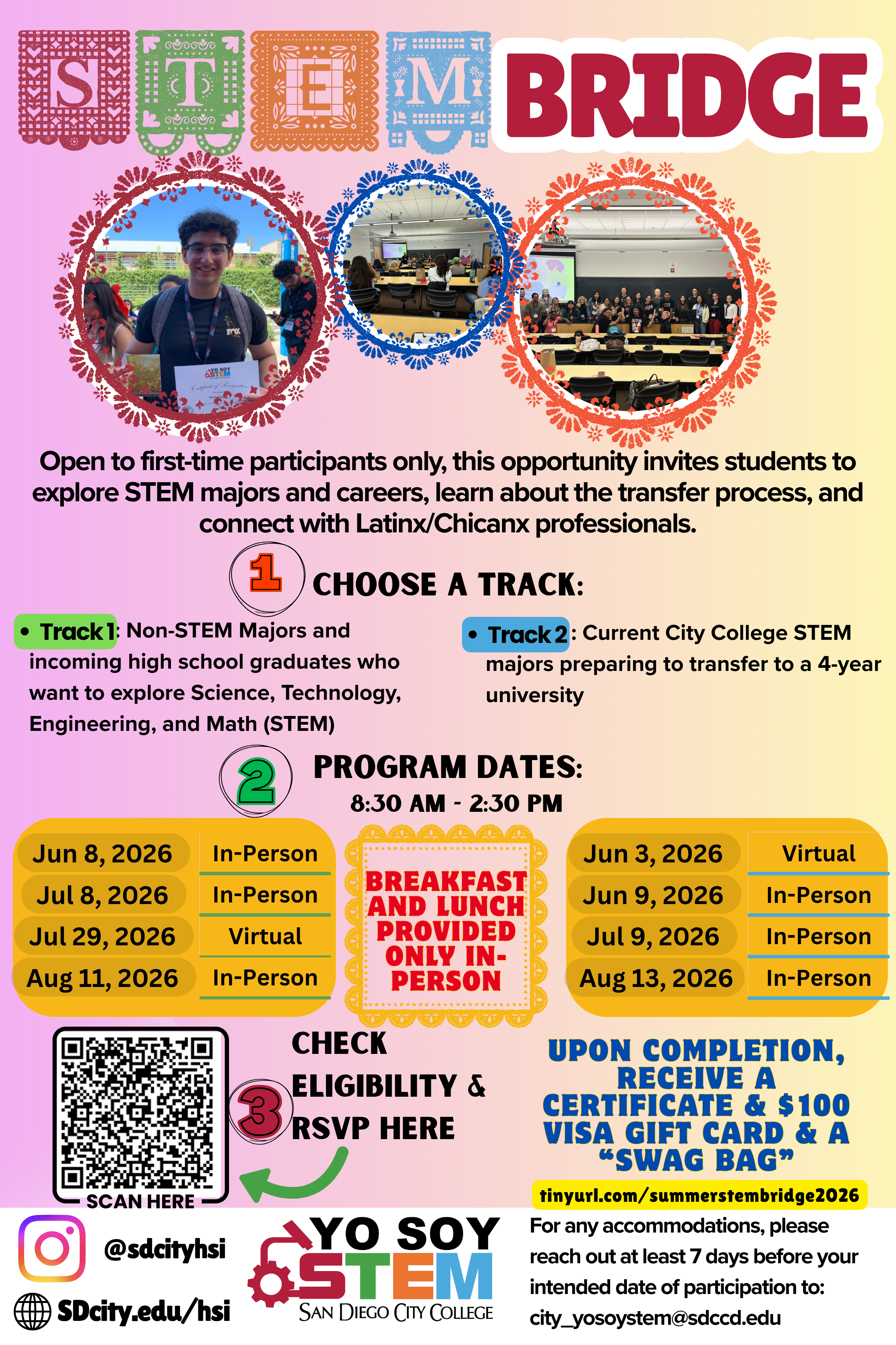 STEM Bridge Summer 2026 flyer